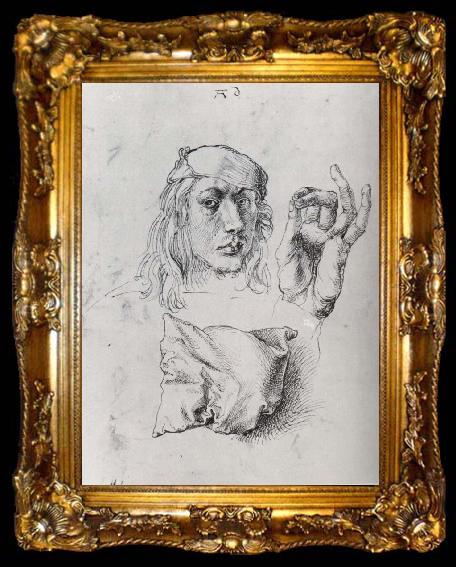 framed  Albrecht Durer Self-Portrait, ta009-2